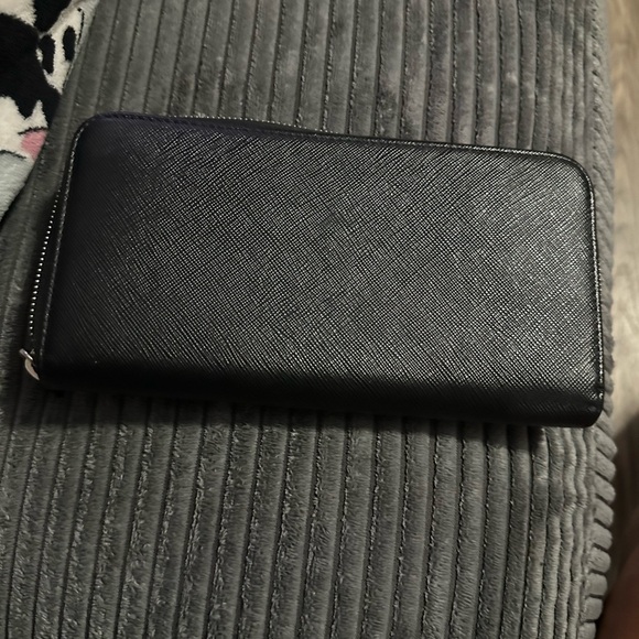 PRADA Saffiano Leather Zip Around Long Wallet/ - Picture 3 of 5